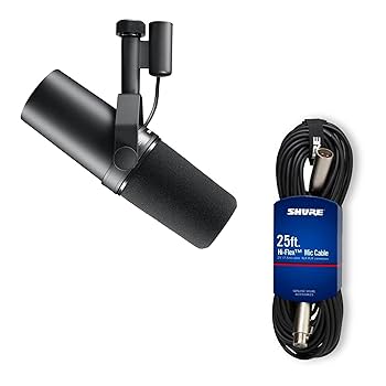 【美品・ケーブル付】SHURE SM7dB ダイナミックマイク SHURE シュア SM7dB ボーカルマイクロホン ダイナミックマイク