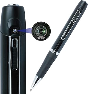 【2.3K画質】 M@Q 小型カメラ 暗視補正 ペン型 隠しカメラ 防犯カメラ 監視カメラ 1296P 2.3K H.265 ボールペン カメラ 暗視 低照度 0.1lux 2時間連続録画 日本語取説 軽量 ペン クリップ ウエアラブル 証拠 ...