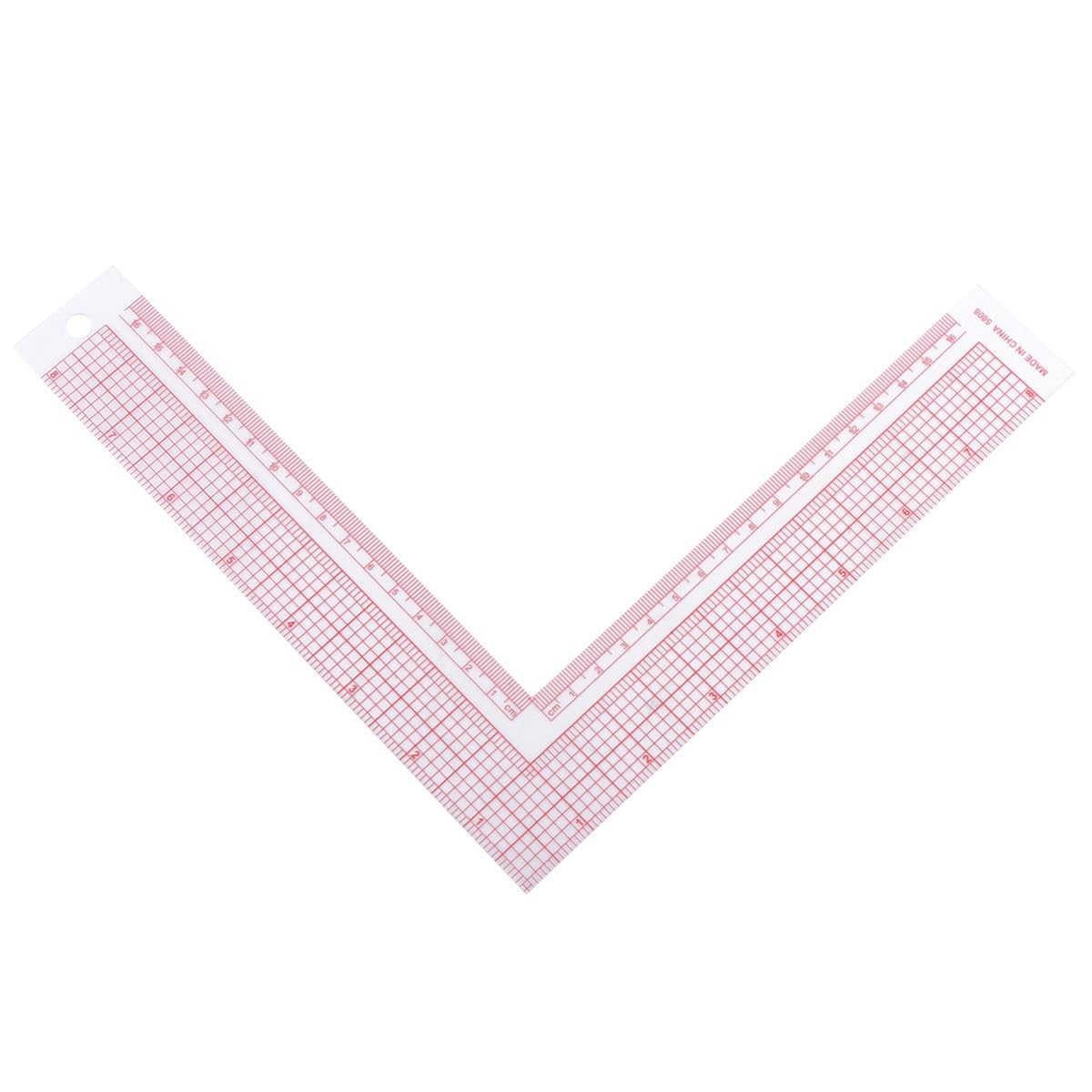 LALAFINA Multifunctional Tailor Ruler L-Square Shape Sewing Measuring Ruler with Built-In Scale for Accurate Clothing Cutting and Pattern Drafting in Sewing Crafts