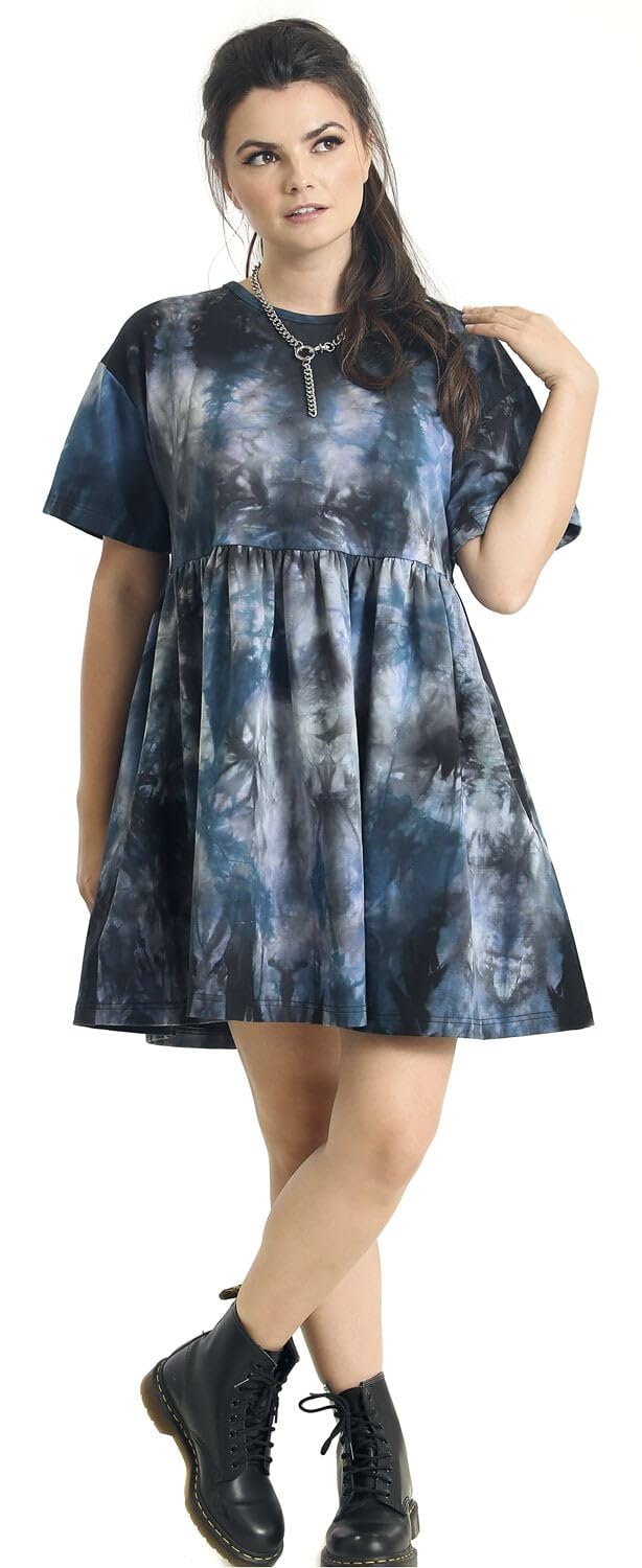 Hell Bunny Unisex Navy Lost Mini Dress