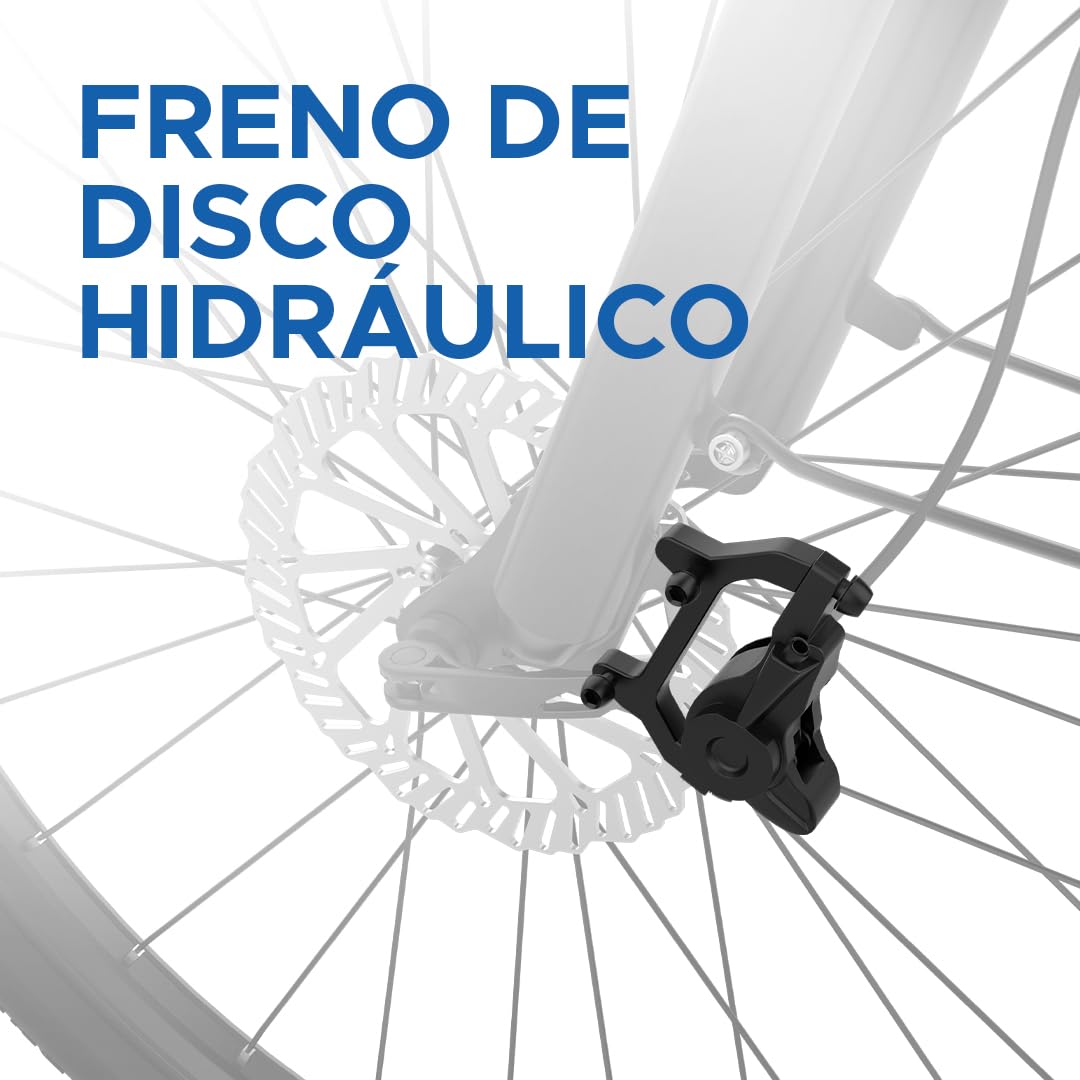 EMotorad T-Rex Air | Bicicleta Eléctrica MTB 29" para Adultos | Motor 250W 40Nm | Batería Extraíble 36V 13Ah | Frenos Hidráulicos | Shimano 7 Velocidades | Suspensión 100 mm | Hasta 65 km de Autonomía