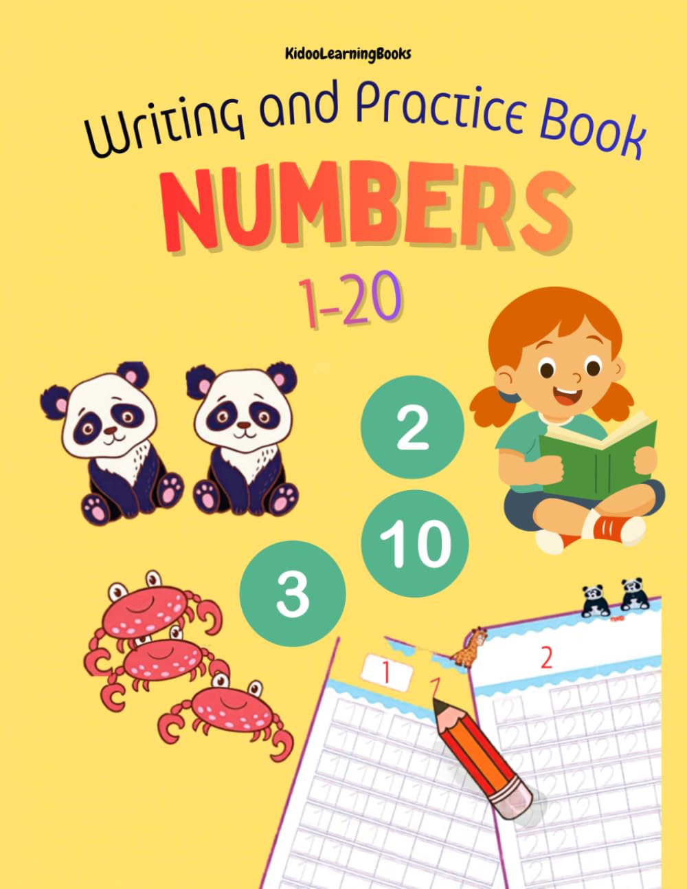 KidooLearningBooks: Preschool Numbers Writing & Practice Book: Fun Number Tracing, Counting and Handwriting Activities for Preschoolers Ages 3–5