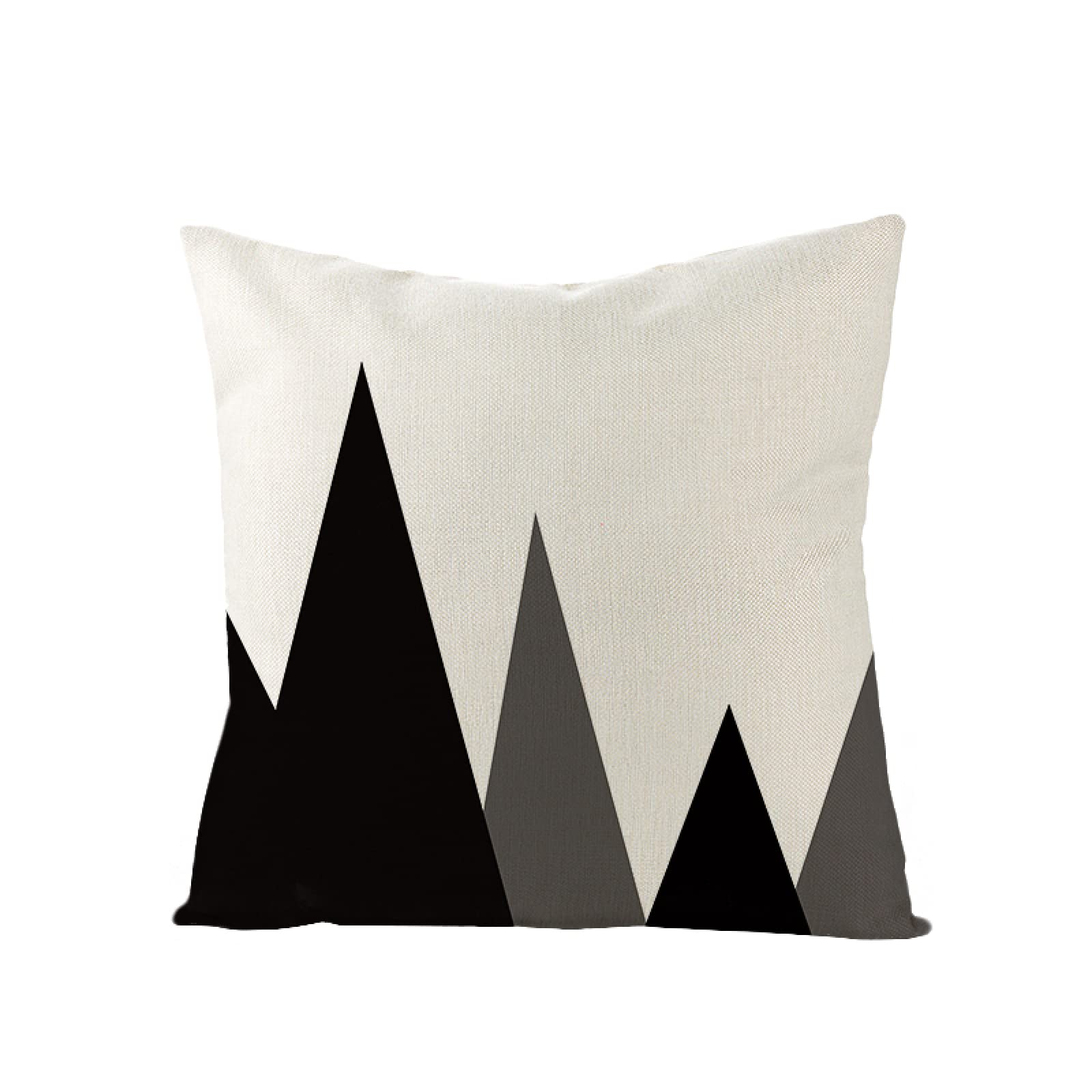 Sofa Fundas Cojines 60x60 Pack de 4 Cuadrado,Funda de Almohada Lino con Cremallera Invisible,Funda de Cojín Decoración para Hogar Sala Cama Jardín Silla Coche-geometría