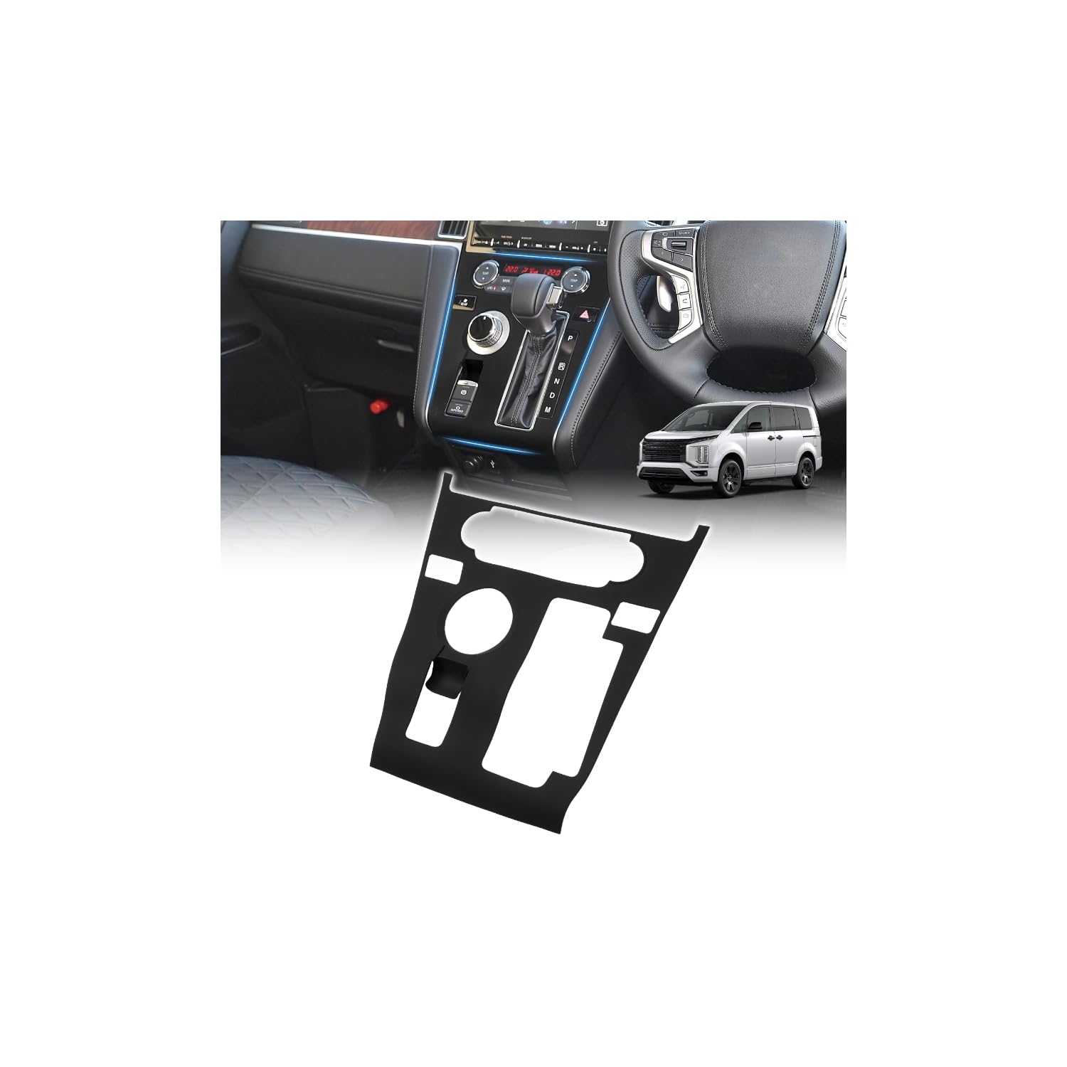 Amazon | LIMSTYLE 三菱 新型 デリカd5 中期 シフトパネルカバー CV1W