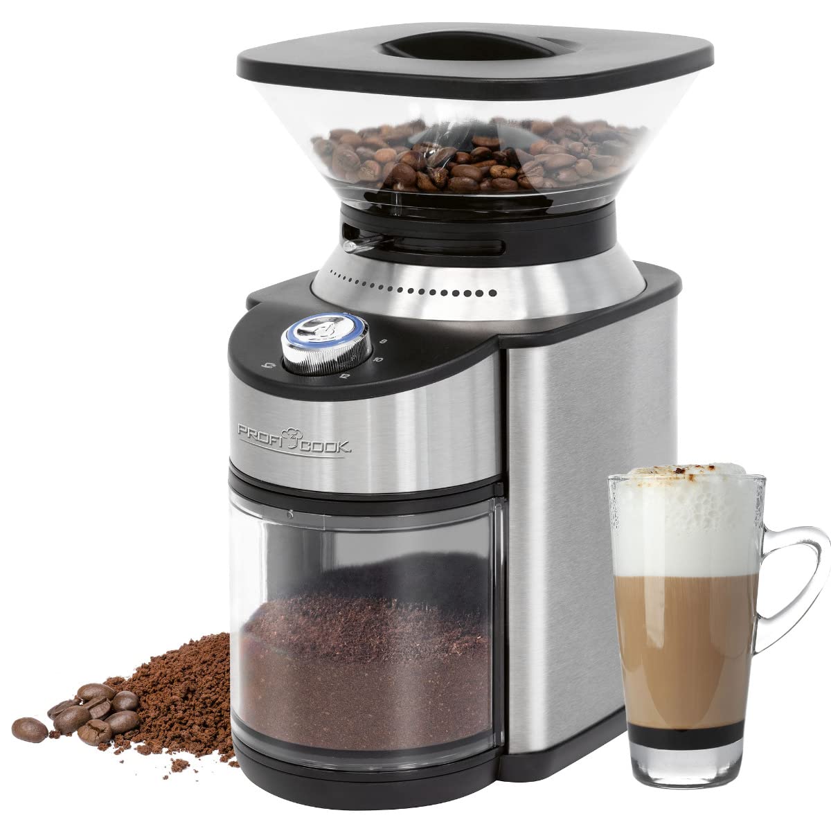 ProfiCook PC-EKM 1205, moulin à café électrique, 200 W, 16 réglages de mouture