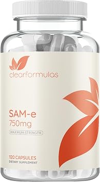 Bioactive SAM-e 750mg - High Strength SAM-e Supplement with Biologically Active S,S Form for Liver and Mood Support - Vegan Non-GMO Preservative Free - Made in The US 120 Capsules