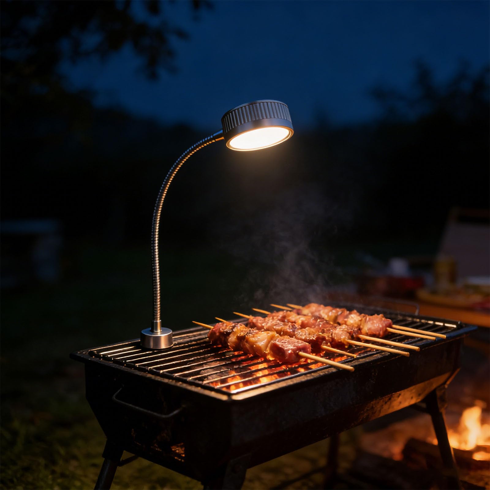 COOLHOOD Luce ricaricabile per barbecue con batteria da 1200 mAh