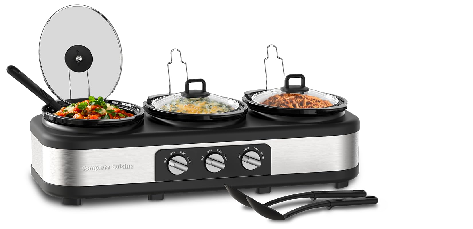 Triple 2 5 QT Slow Cooker Buffet Server