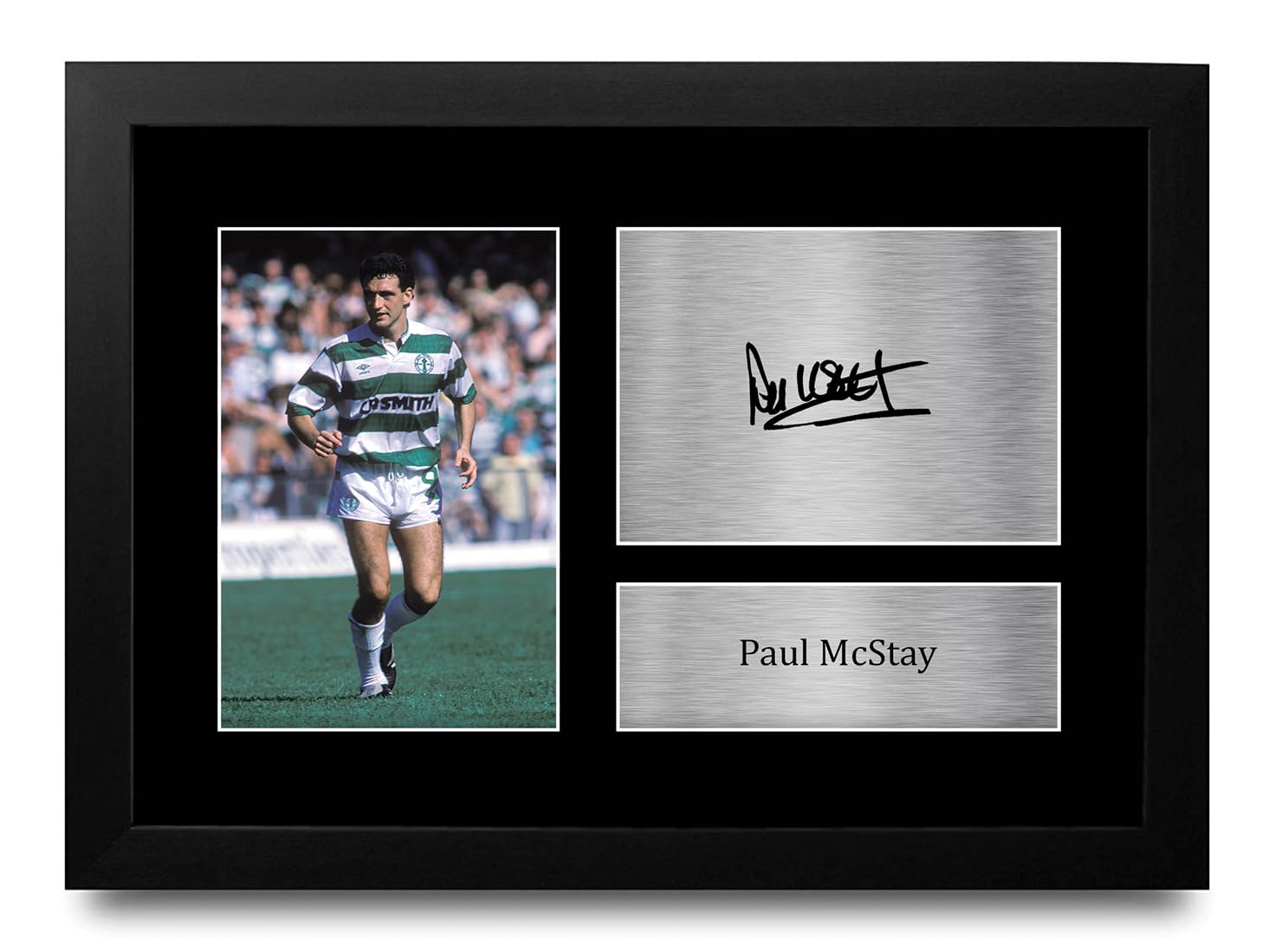 HWC Trading Paul McStay Celtic Gifts Printed Signed Autograph Picture for Football Fans and Supporters - A4 Framed โ image 1