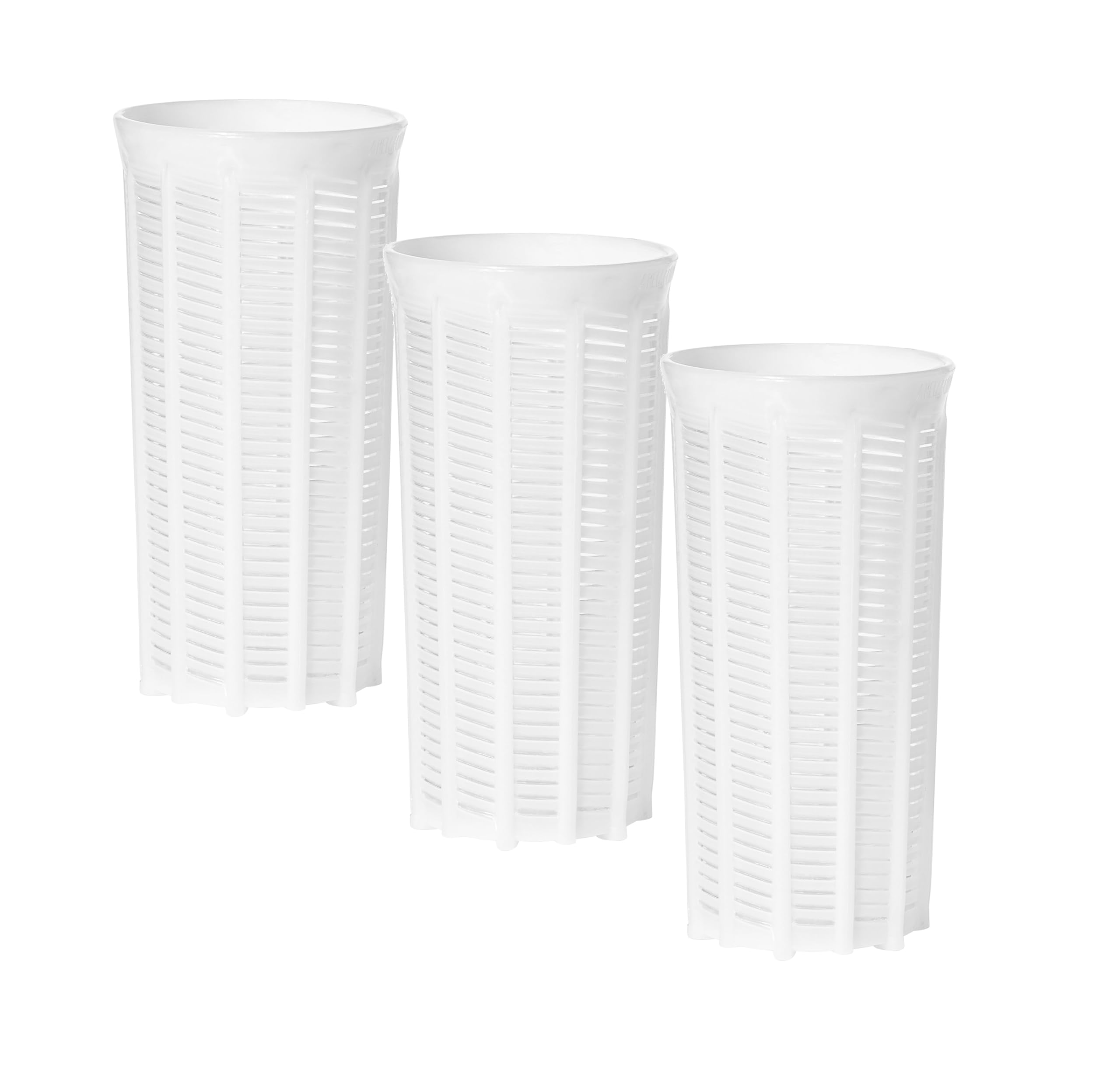 AlcoFermBrew 3 x Käseform 7x14.5cm - 0.5kg – Käseformen | Korb | Käseherstellung | Lab