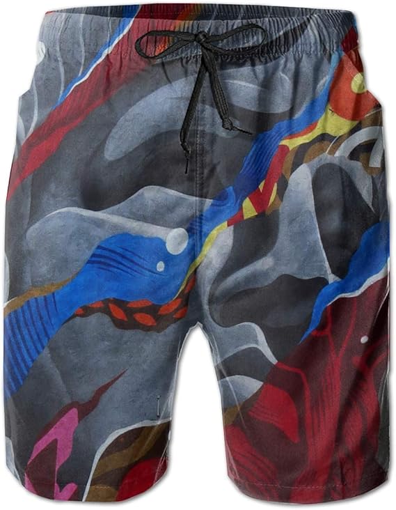 Daibing Mens Statue of Liberty Eaver Shorts Lightweight Swim Trunks