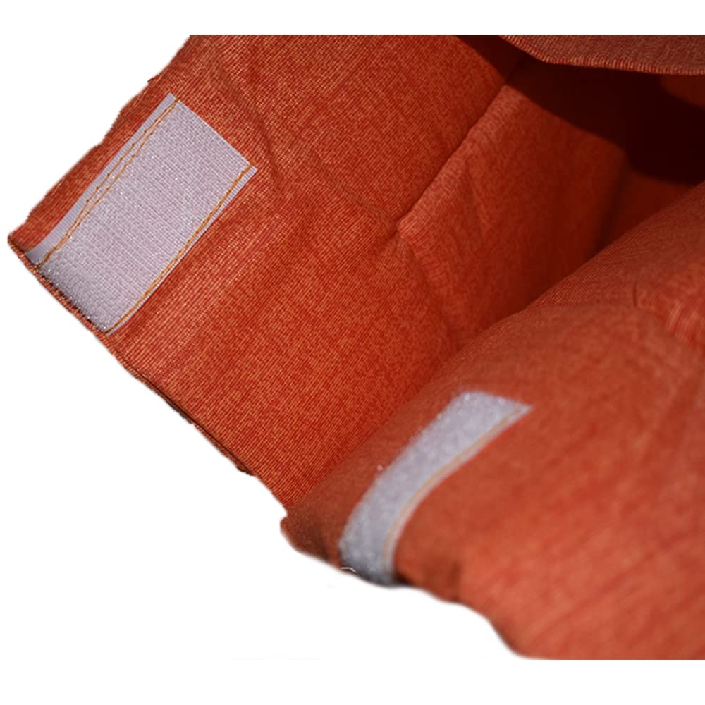 cosedacasa Borsa Cuscino poggiatesta Imbottito stuoia Ricambio per Lettino Sdraio Spiaggia Mare materassino Piscina cm 135x58-arancio