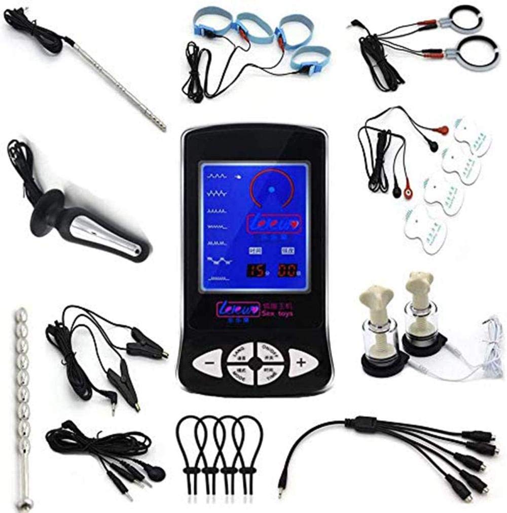 Electro Shock Sex Toys Pinces à ventouses pour mamelons Plugs anaux Cathéters Anneaux de pénis sonores Tampons de massage Stimulation électrique Adultes