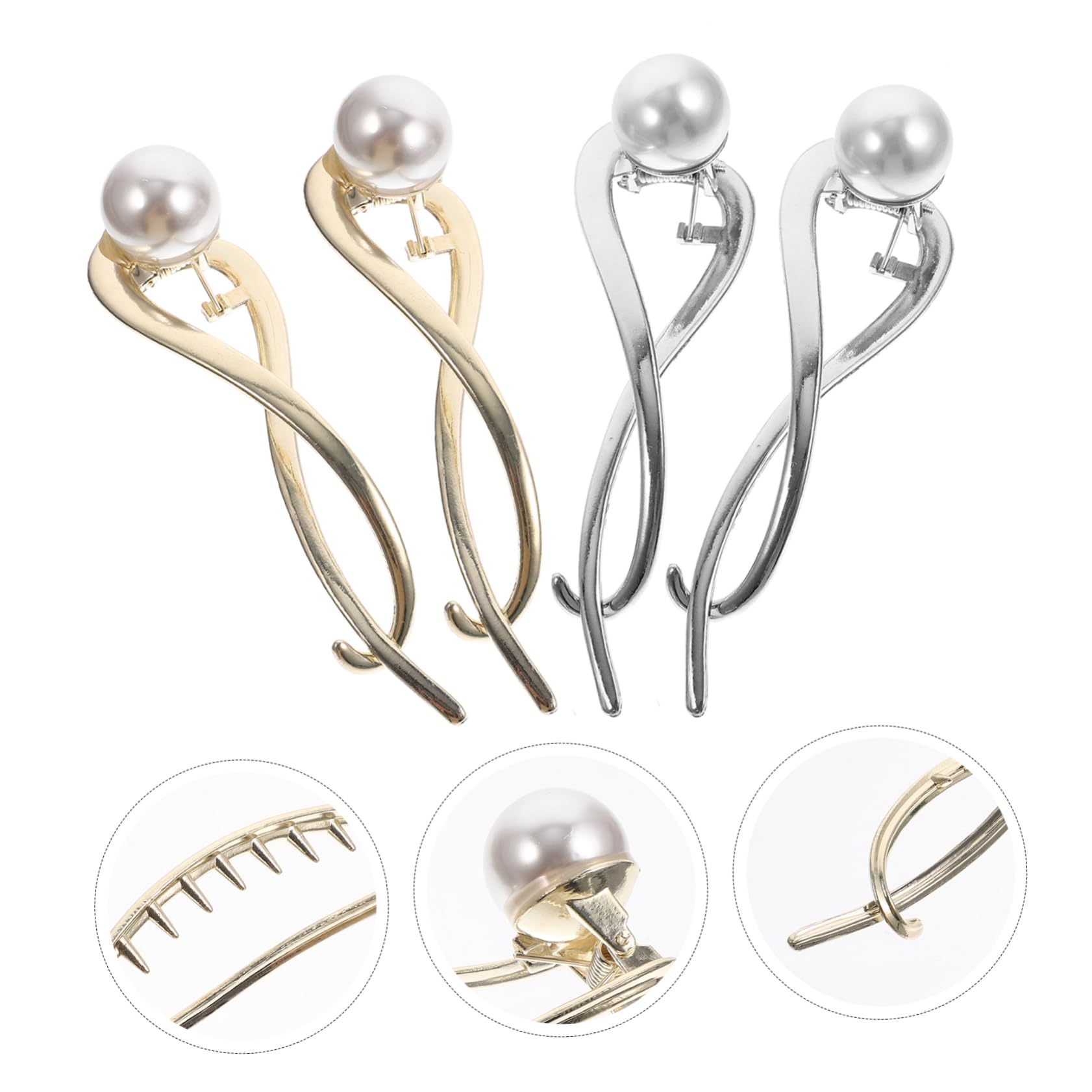 Housoutil 16stücke Elegante Perlen-haarspangen Für Frauen Schlichtes Haarschmuck Hochzeiten Und Festliche Anlässe Leicht Und Komfortabel Zu Tragen