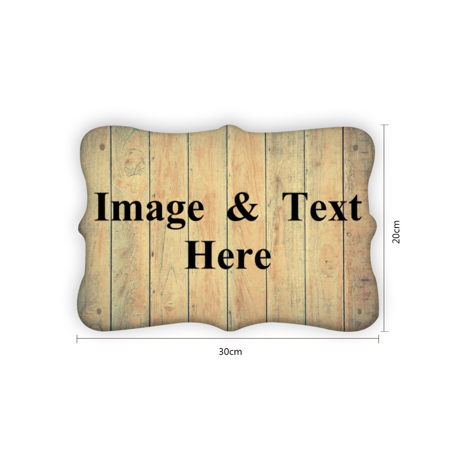 Insegna per negozio personalizzabile / Targa in legno con scritta calligrafica e decoro / Decorazione vetrina, attività commerciale, hotel - Italia