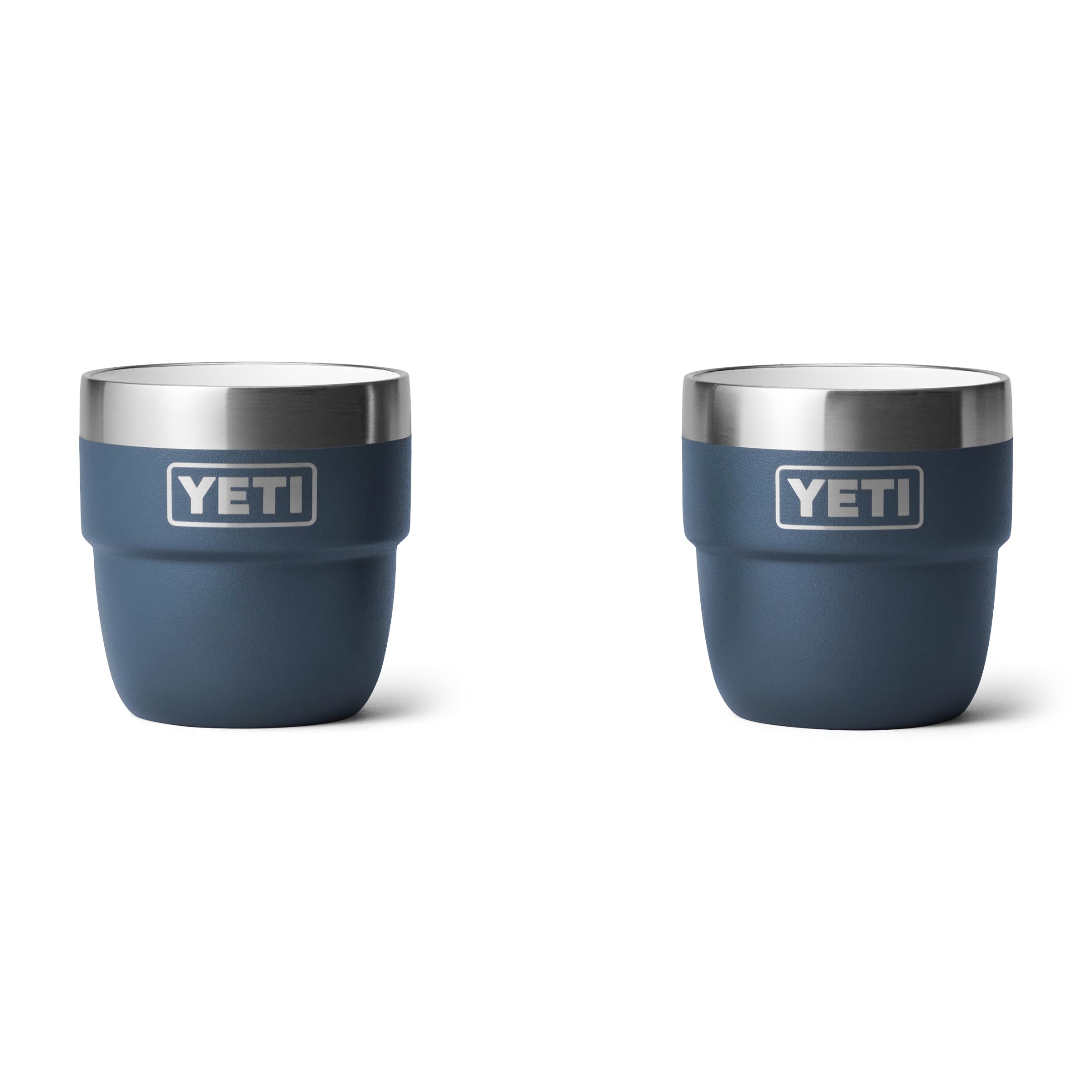 YETI Rambler Stapelbare Tasse Mit DuraSip Keramikbeschichtung, Navy, 2 Pack 4 oz (118 ml)