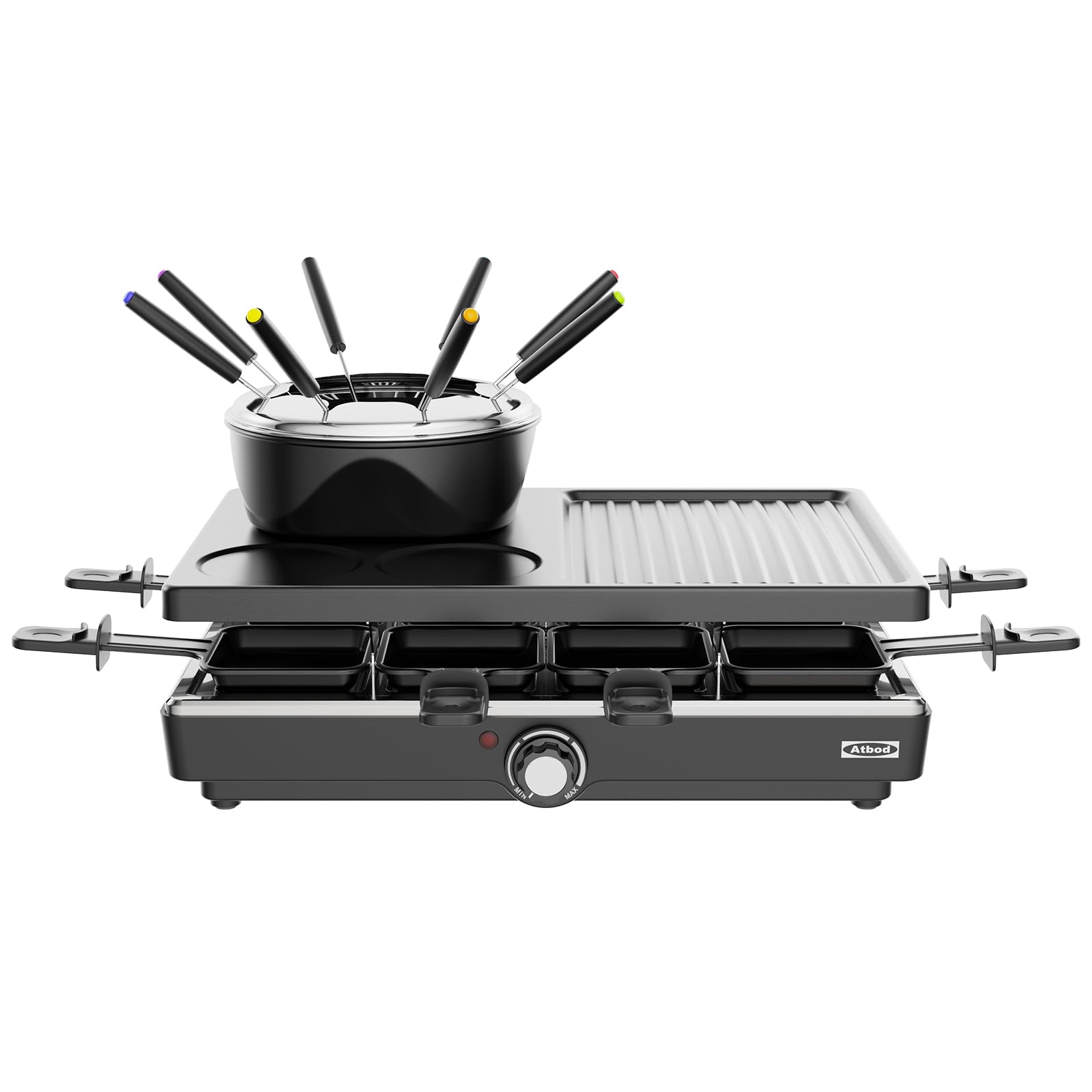 Electric Fondue Set - Grill & Raclette for 8 -5