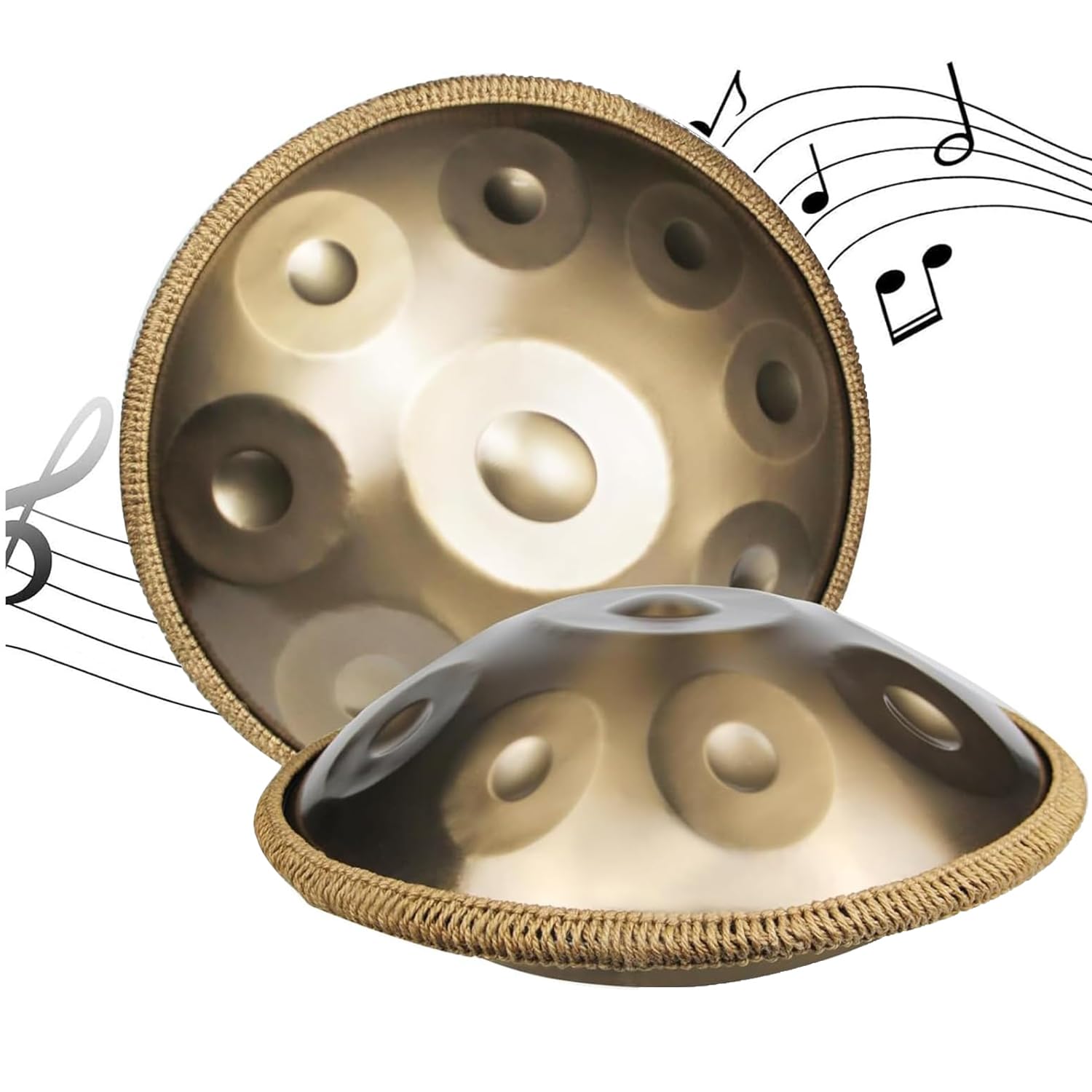 Handpan de 22 Pulgadas, 9 Tonos, 440 Hz, en re Menor, para Sonido melódico (9 Tonos)