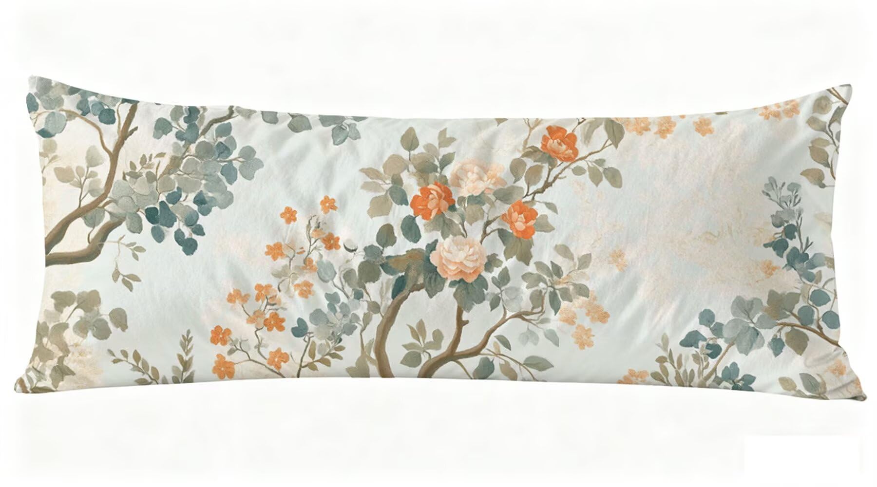 Poduszka dla osób śpiących na boku, prosta poszewka na poduszkę 50 x 180 cm, poduszka ciążowa, naturalny wzór, dwustronny nadruk, aksamitny nadruk, poduszka ciążowa i poduszka do spania na boku J0-704