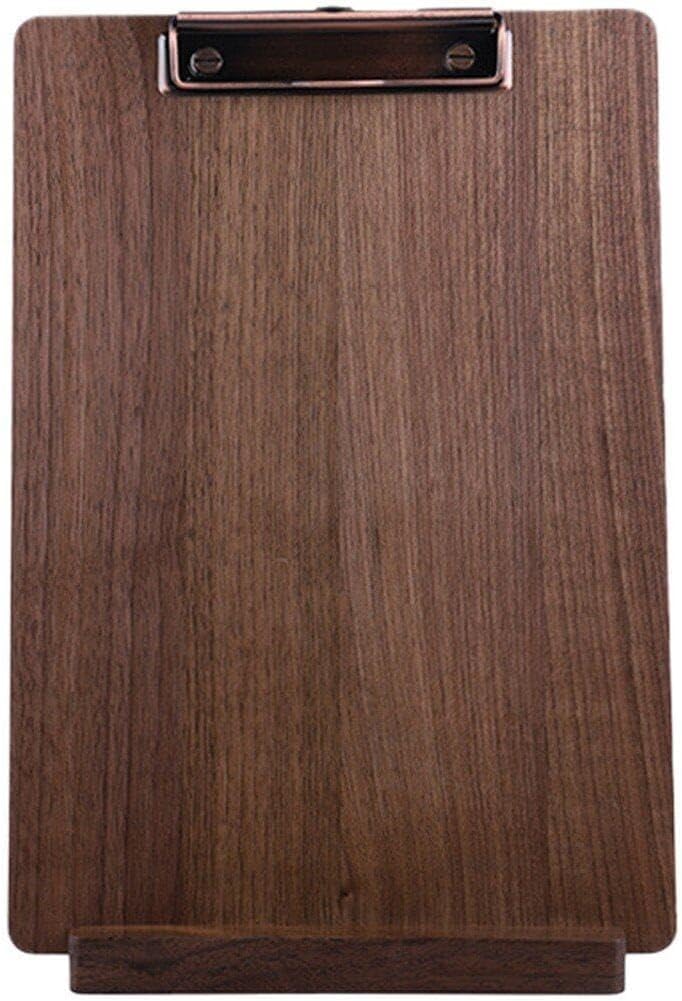 Porte-bloc en bois A4 avec support d'affichage du menu pour restaurants, bars, cafés