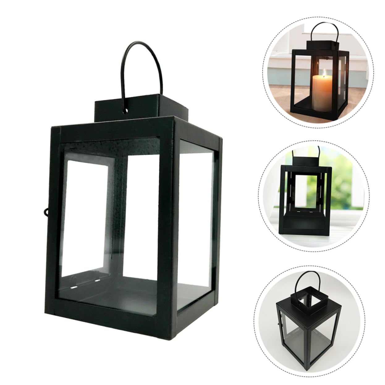 VICASKY 1pezzi Portacandele Decorativo Stile Retrò Luce Vento Portacandele Appendere Materiale Di Resistente Per Uso Duraturo Adatto Decorazione Interna Ed Esterna