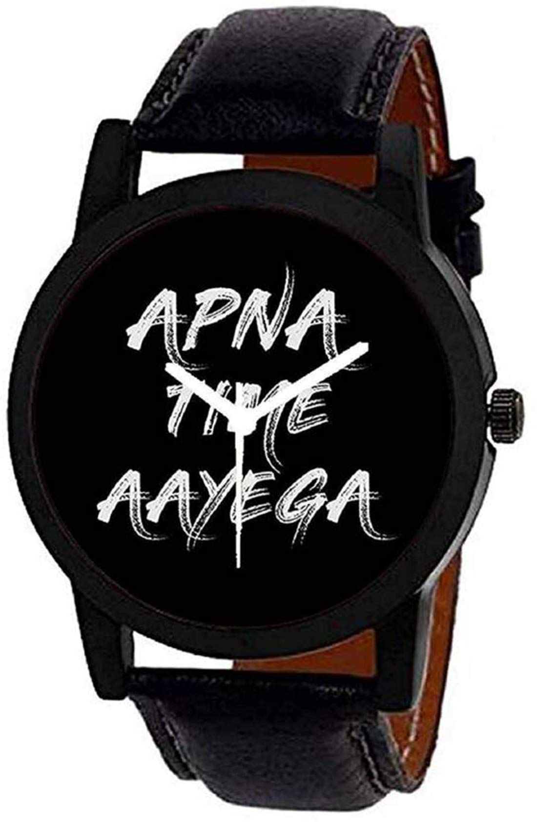Acnos® Premium apna time aayega Black Analog Watch for Men Pack of - 1 (B07SQ3TVV5) Amazon Price History, Amazon Price Tracker