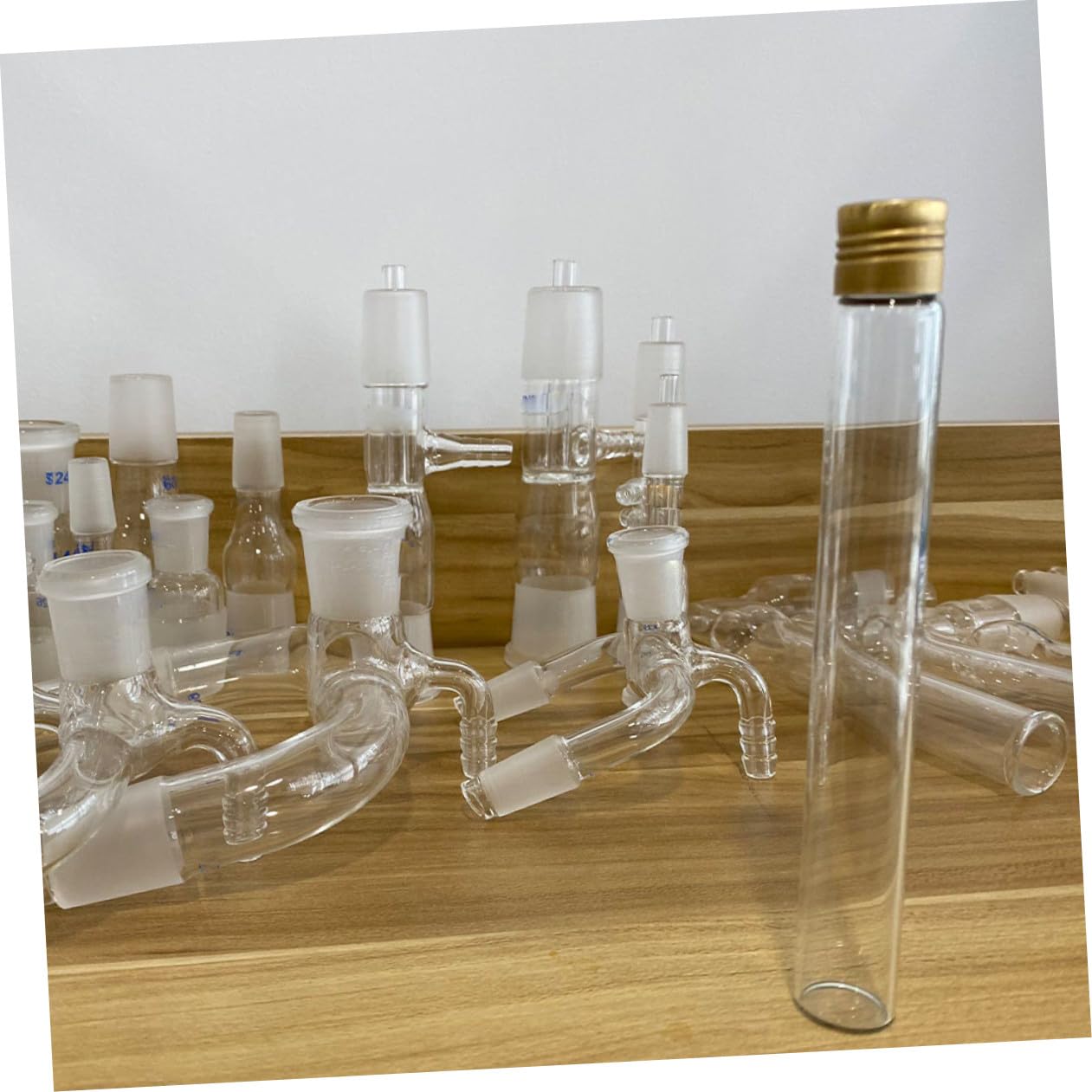 POPETPOP 20 Piezas Tubo De Muestra Recipiente Transparente Con Tapa Recipiente Con Tapa Terrarios Tubos De Ensayo De Laboratorio Vial Centrífugo Frasco Vidrio Borosilicato Con Cubierta