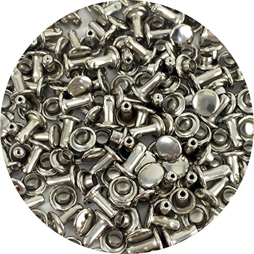 Springfield Leather Company's Nickel Plate Small Double Cap Rivets 100pk