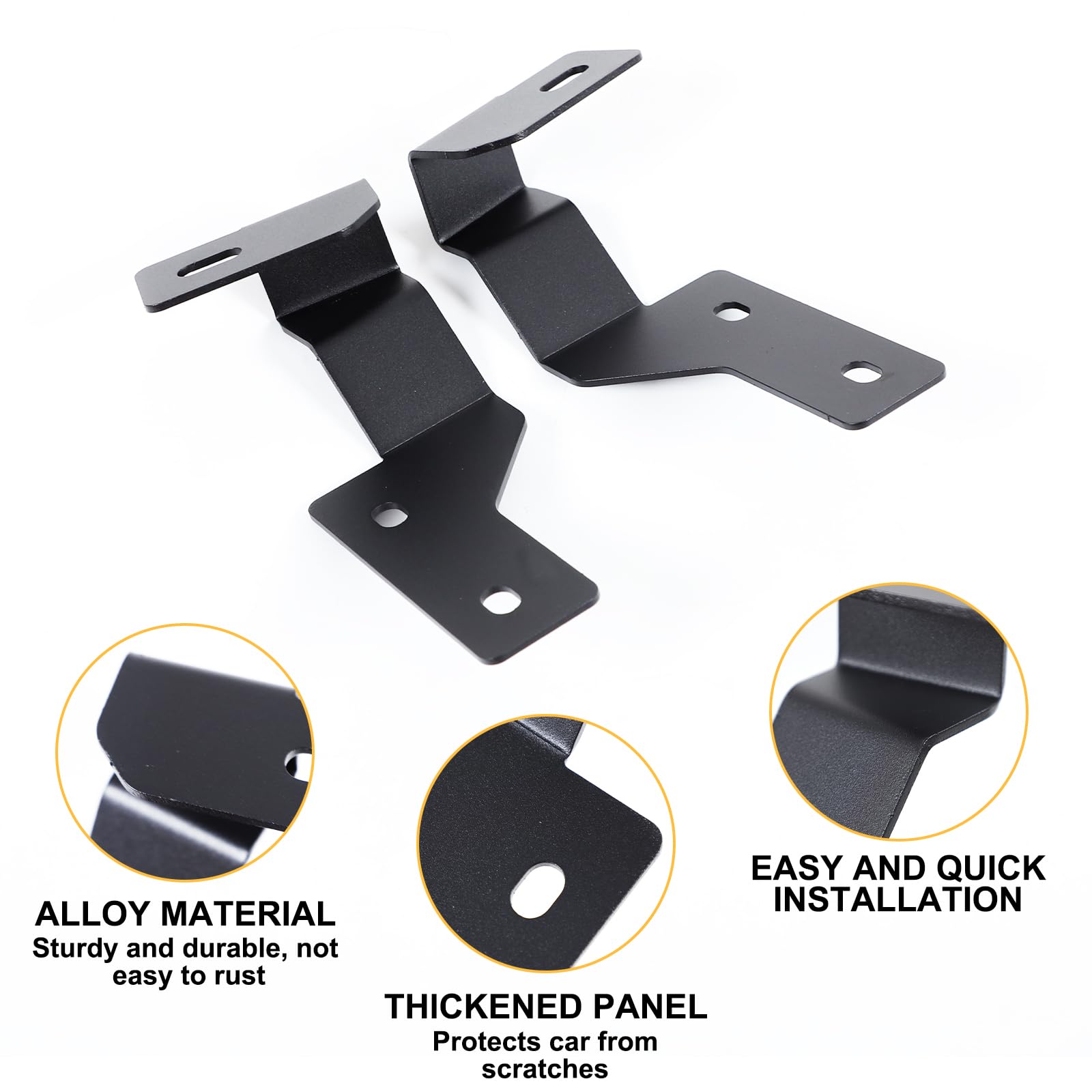 Soporte de barra de luz para capó adecuado para Ford Ranger 2015-2022, resistente a los golpes, soporte de luz de trabajo para accesorios Ford Ranger, accesorios de ajuste para exteriores de coche