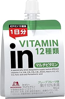 森永製菓 ウイダーｉｎゼリー マルチビタミン グレープフルーツ味 180g x 12セット
