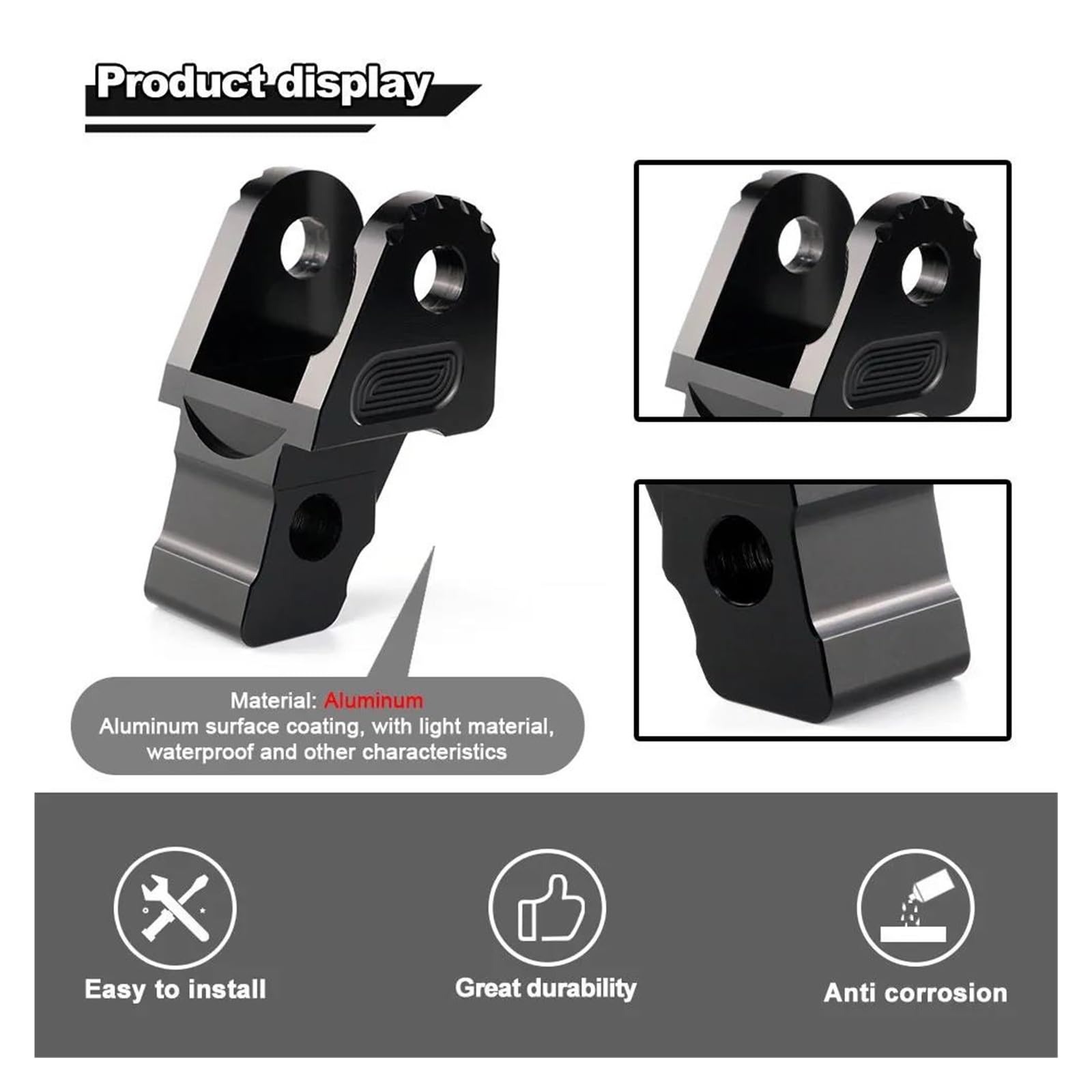 Lien d'abaissement pour KA&WA&SA&KI pour VE&RS&YS 650 2016 2017 2018 2019 2020 2021 2022 2023 Moto Kit de Liaison d'abaissement de Suspension arrière inférieure en billette