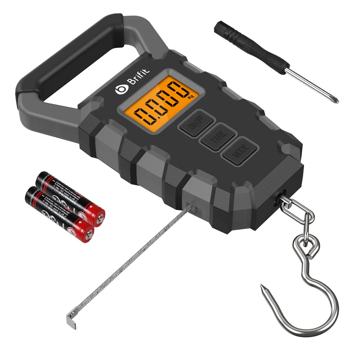 Newest Digital Fishing Scale with Ruler, 15g/50kg Electronic Digital