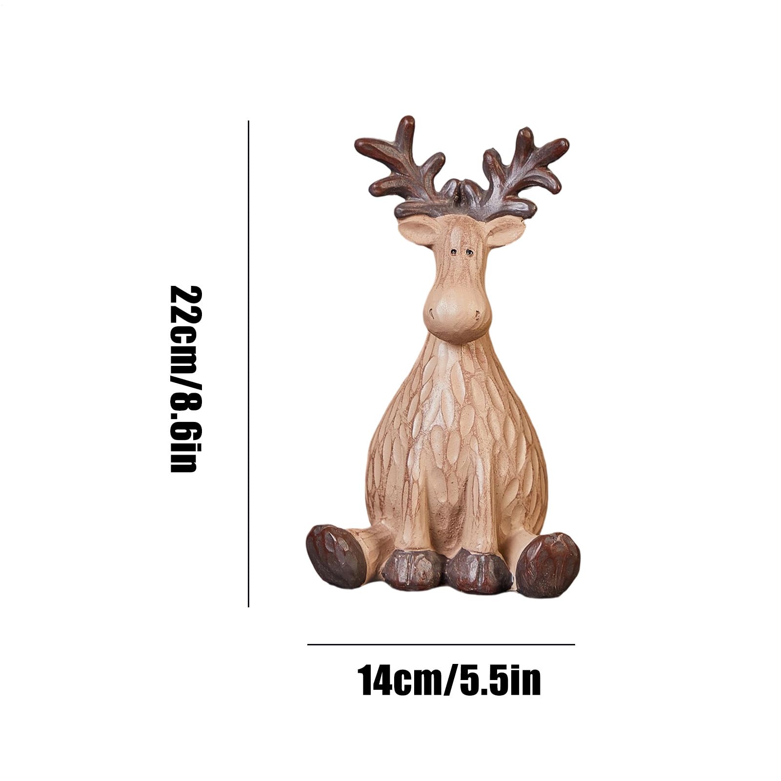 Generisch Rentier Weihnachtsdekoration - Weihnachts Elch Statue Ästhetik