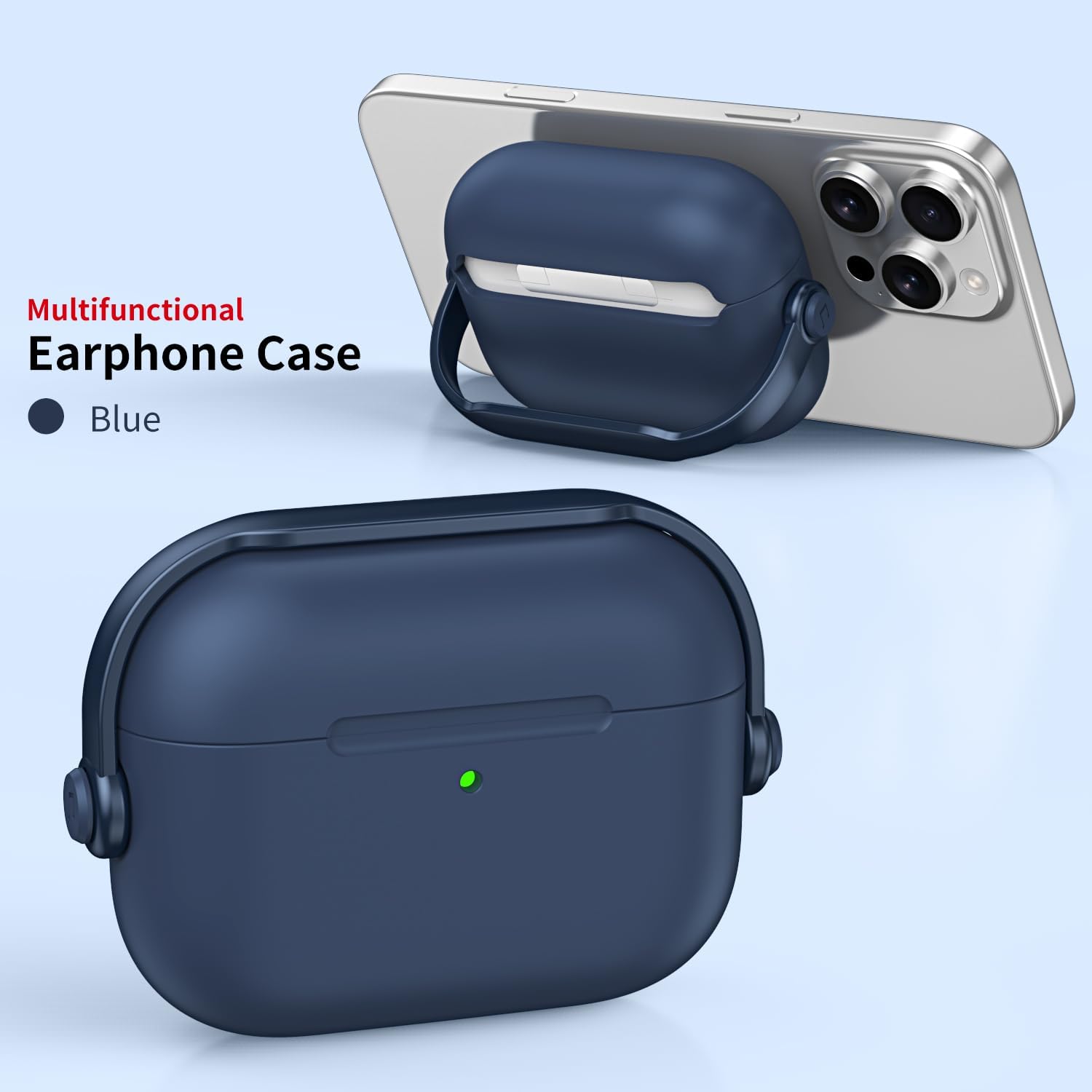 حافظة حماية متوافقة مع ايربودز برو 3، جراب مصنوع من TPU باللون... - view 2