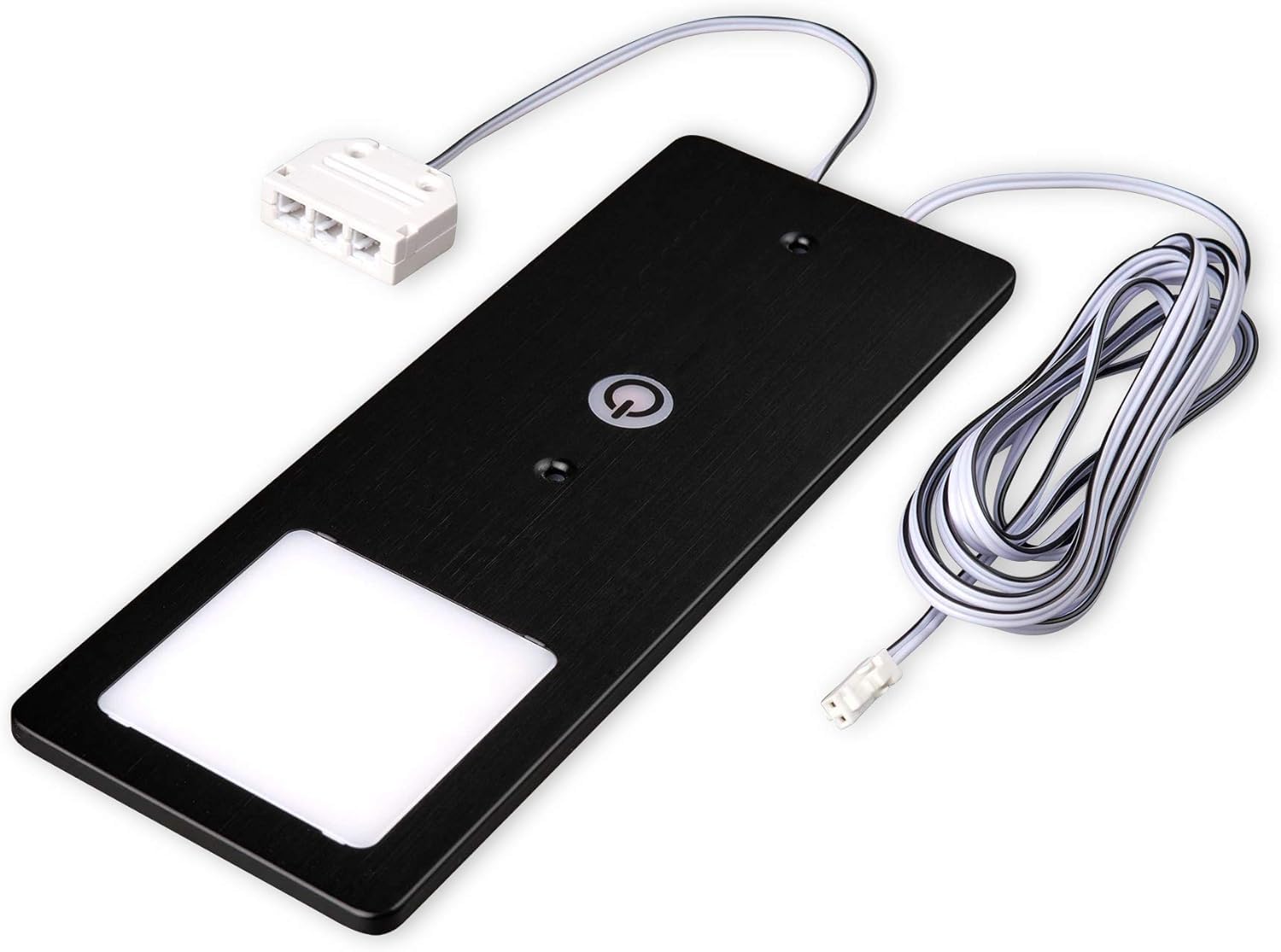 kalb | Faretto LED da incasso nero 5 W – molto piatto da cucina con funzione touch dimmer faretto da incasso faretto da incasso, a scelta: set da 2 pezzi bianco caldo