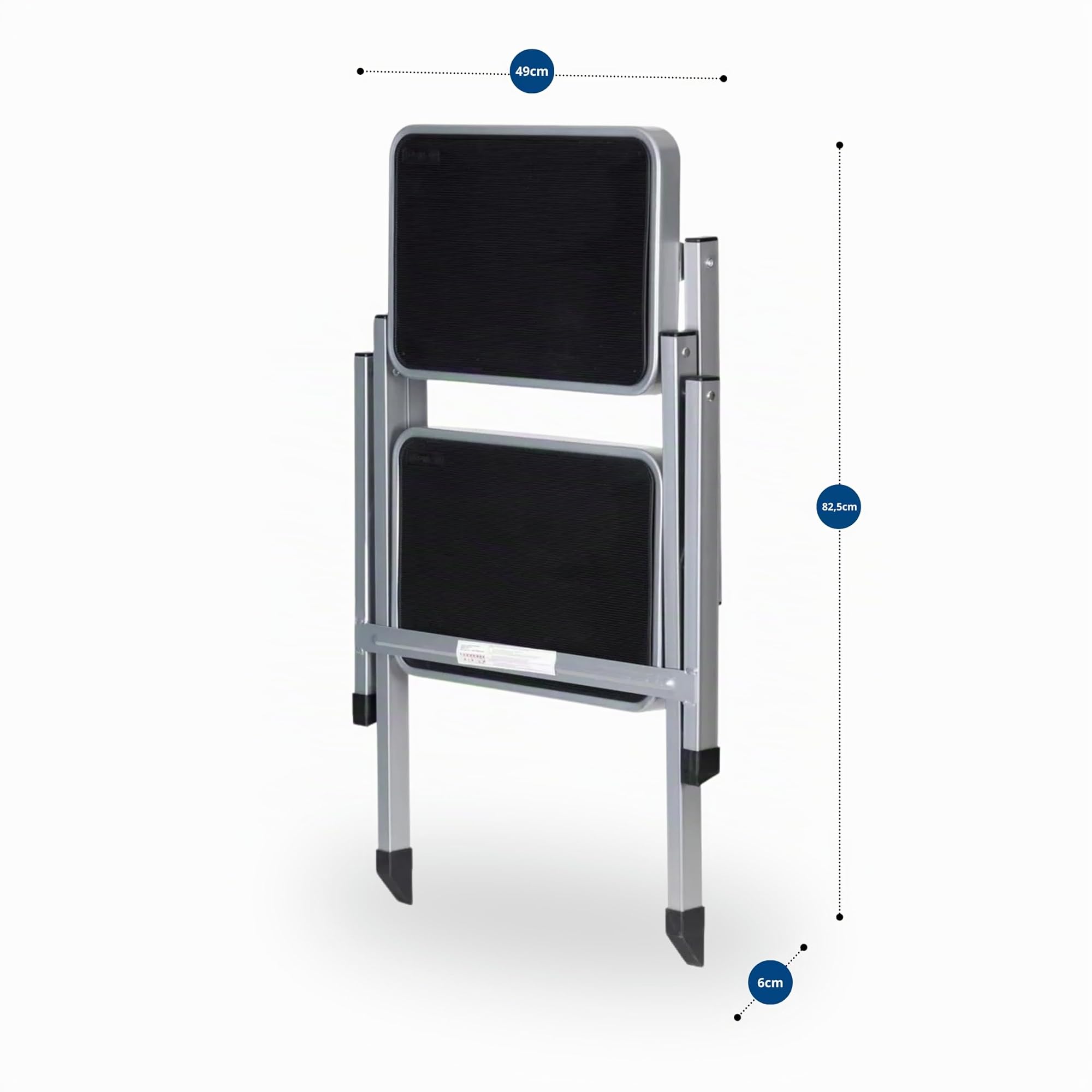 Berger Escalera Dos peldaños | escalón para caravanas | Peldaño Plegable | Escalera para Caravana | Taburete Caravana | Peldaño Caravana | Escalon Autocaravana | Escaleras Plegables, hasta 130 kg