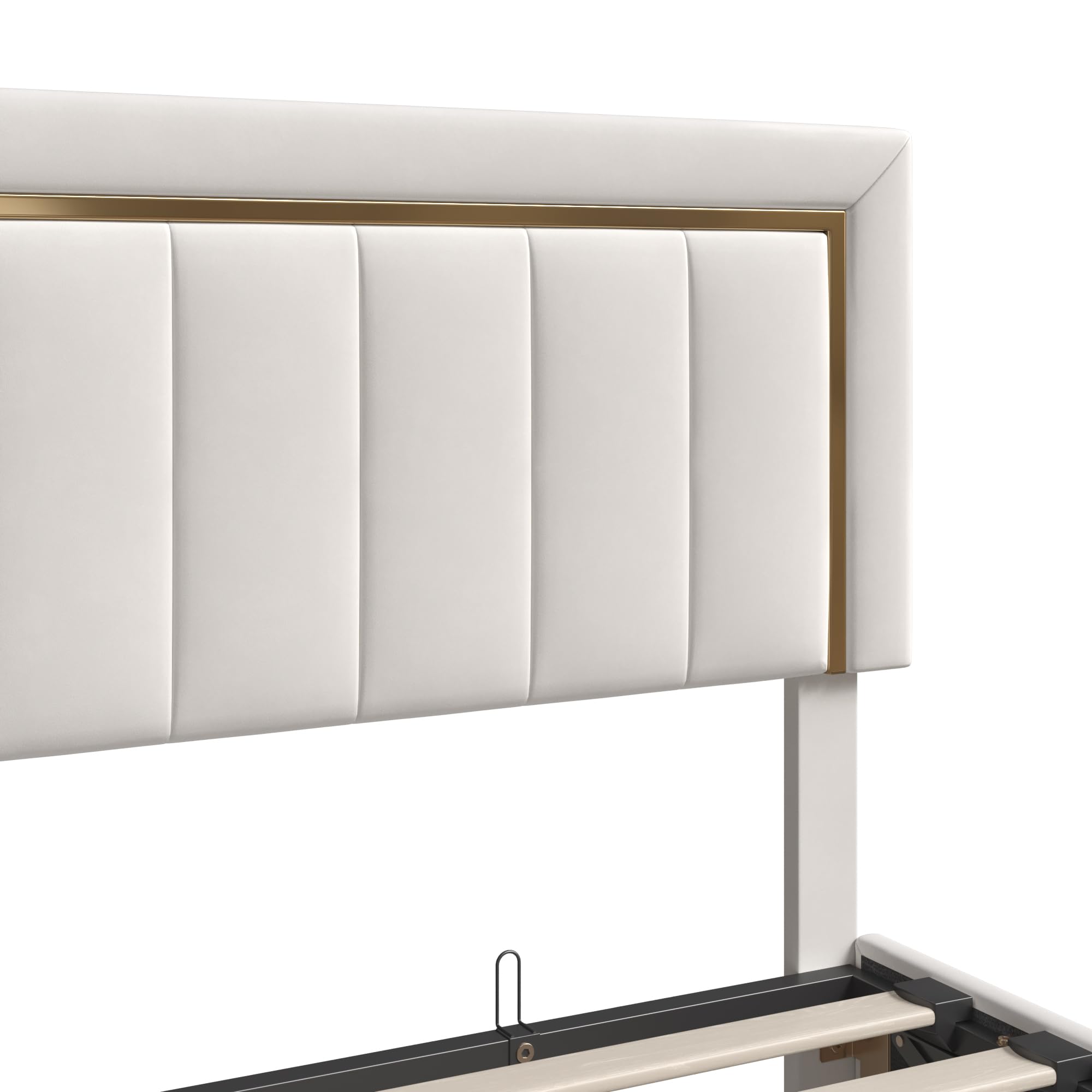 LIVLUX Lit Coffre 140x200 avec Sommier,Lit Double rembourré avec hydraulique Rangement et Tête de lit,Lit 2 Personnes pour Adultes et Adolescents,Velours (Beige A, 140 x 200 cm)