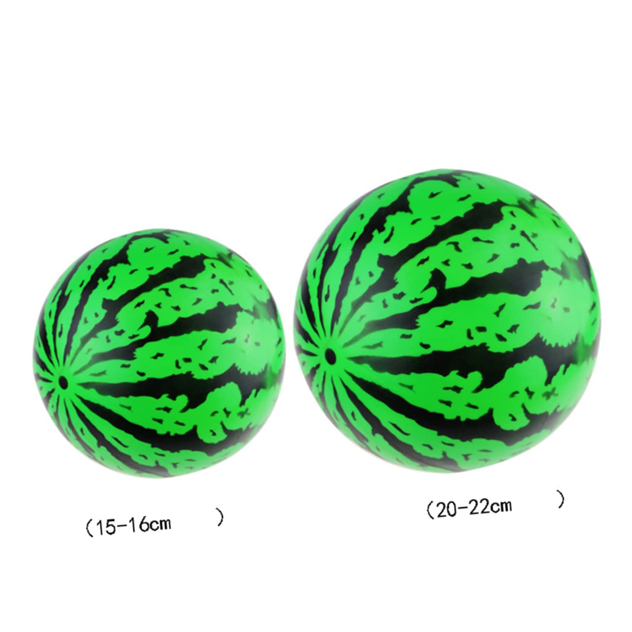 SUPVOX 6pcs Inflatable Watermelon Beach Balls Fun Ball for Beach Parties Brightly Colored Design for Adults Activities