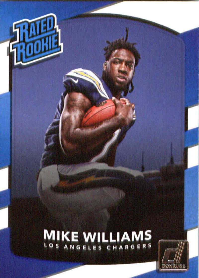 Amazon.com: 2017 Donruss #324 Mike Williams Los Angeles Chargers Rated  Rookie Football Card : Collectibles & Fine Art