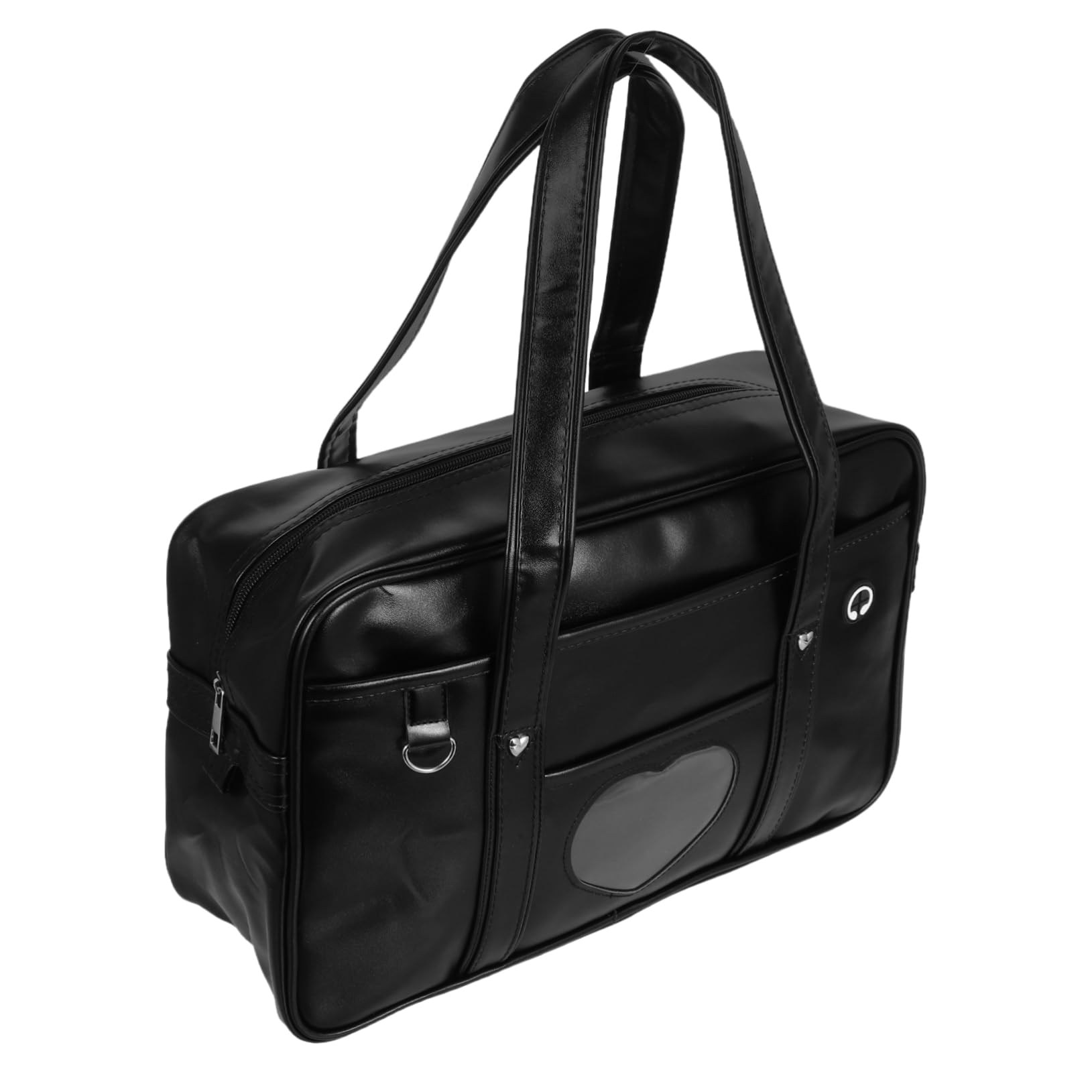 Veemoon Wasserdichte Laptop Handtasche aus Kunstleder Große Kapazität Multifunktionale Fächer Gepolsterter Schultergurt Stilvolle Japanische Schultasche Geeignet für Arbeit und Reisen