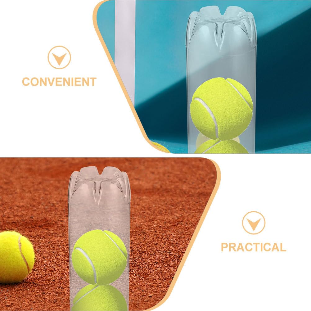 Anneome Tennisbälle Aufbewahrung Flasche Transparent Wiederverwendbarer Kleiner Bällehalter 21X7.70X7.70Cm Praktischer Tennisball Behälter Für Sport Und Freizeit