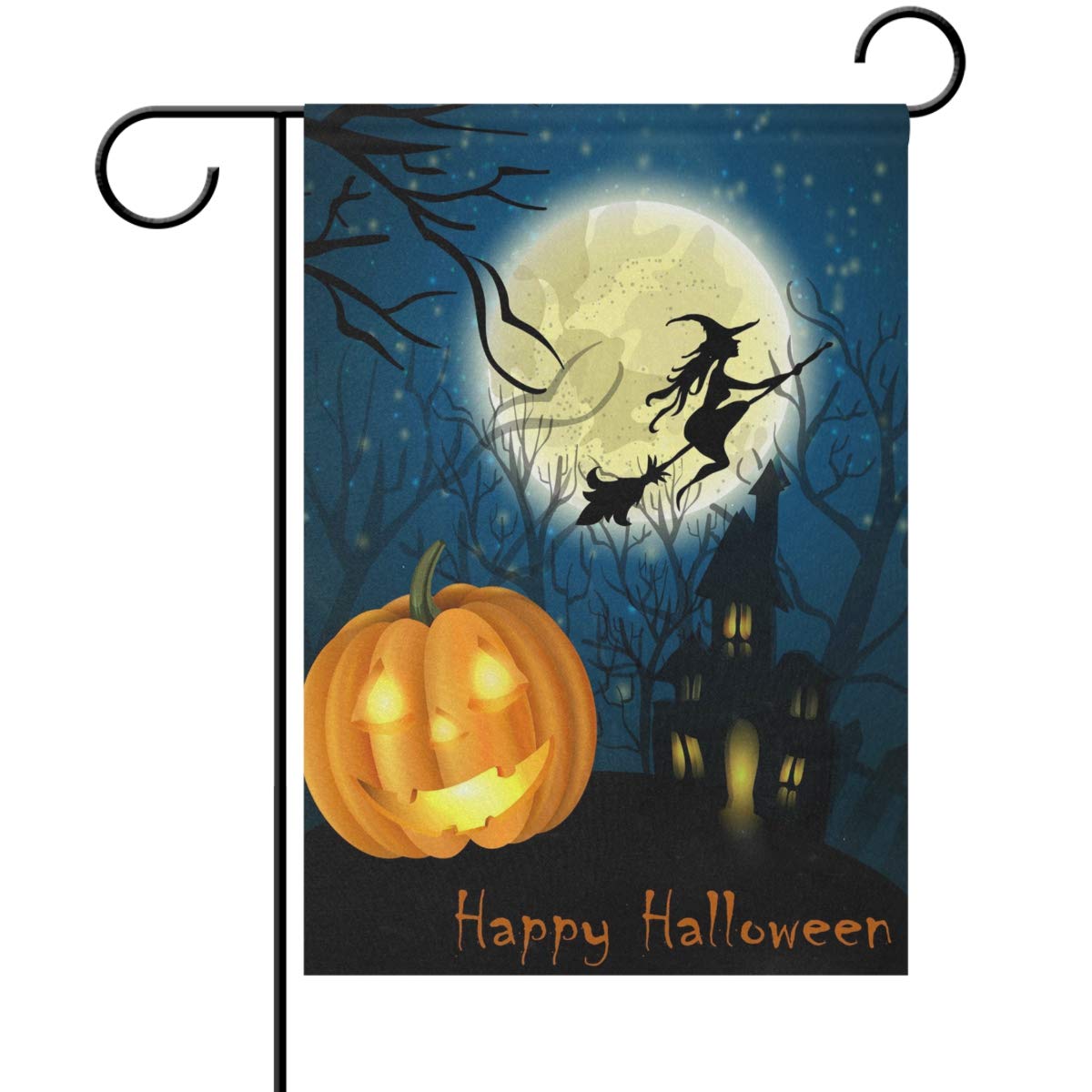 Drapeau De Jardin De Bienvenue Pour Halloween - Double Face