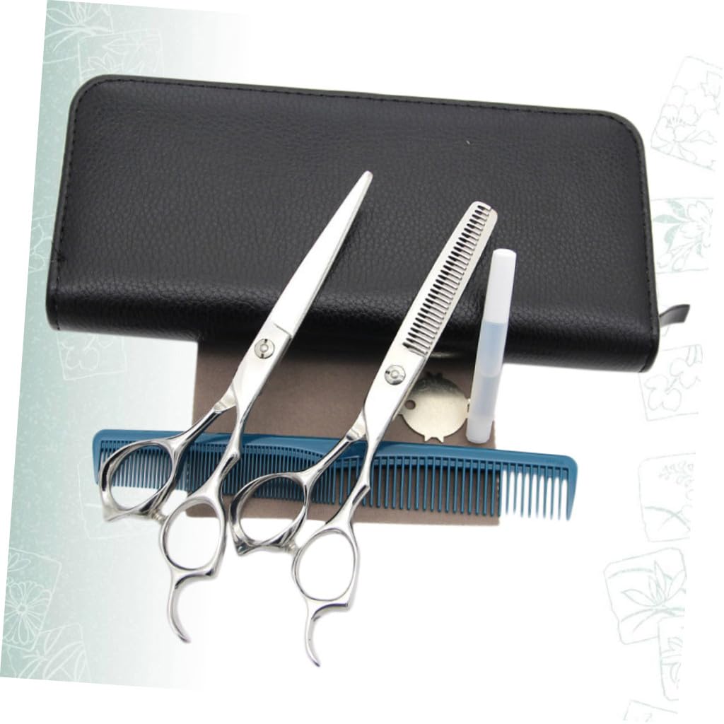 Tijeras de Peluquería Profesionales de Acero Inoxidable Diseño Ergonómico para y Herramientas Portátiles para Hombres Mujeres