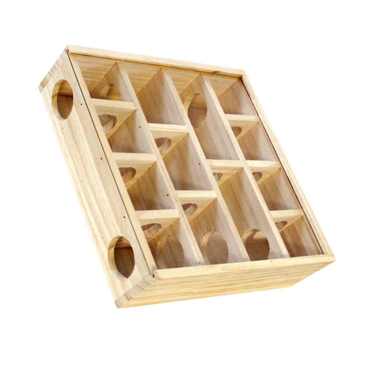 Artibetter Holz Hamsterlabyrinth Mausspielzeug Mehrgitter Haustierzubehör Labyrinthspiel Kleine Haustiere Hamster Chinchillas Rennmäuse