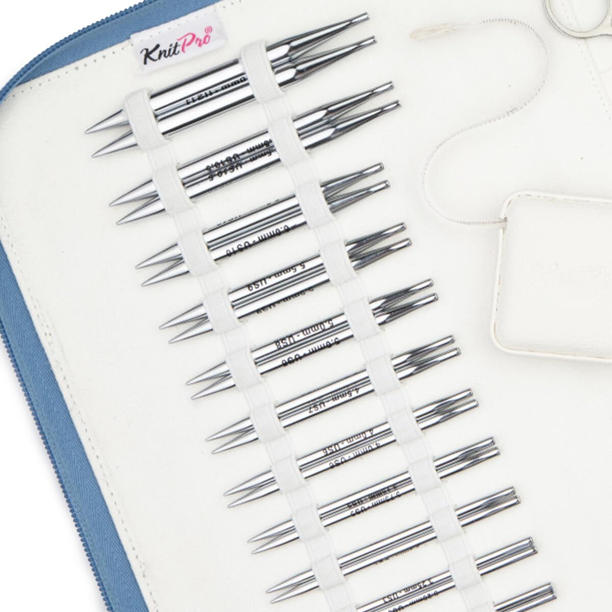 KnitPro Nova Regal Interchangeable Needle Set 4" (10cm), Silver - Image 3