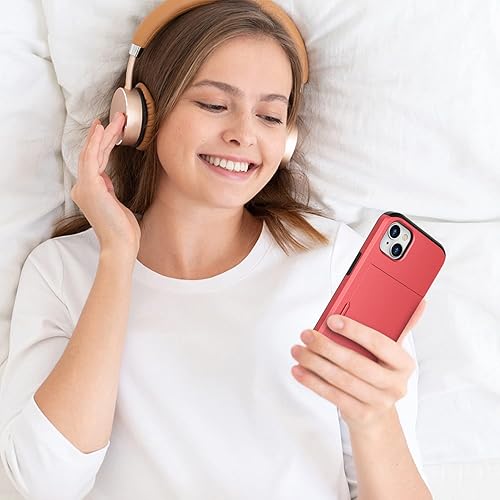 Miniatura 7 de ZUSLAB Funda con ranura para tarjetero compatible con Apple iPhone 15 de 6.1 pulgadas 2023, funda tipo cartera para teléfono con 1 protector de