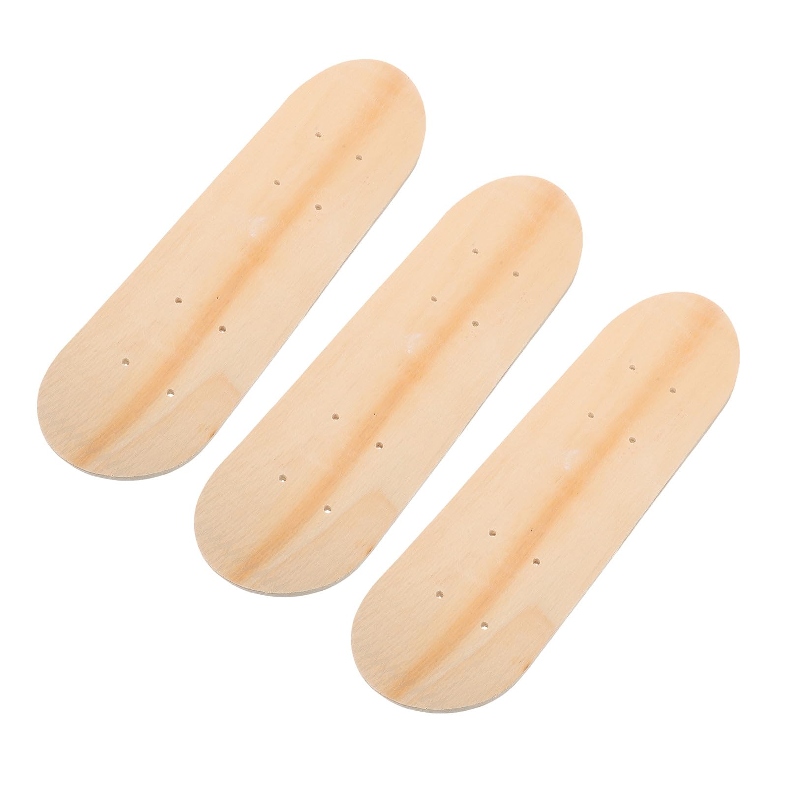 Ukcoco Set Di 3 Tavole Da Skate Vuote in Legno a 7 Strati Tavola Da Skate Fai Da Te Doppia Coda Per Pittura Personalizzata E Decorazioni Creative Per Bambini