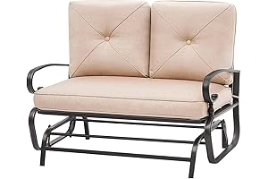 Oakmont Outdoor Glider Rocking Bench: Perfect Patio Companion