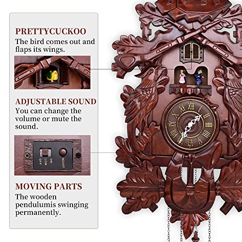 Kendal Cuckoo Clock Large Vintage Deer Handcrafted Wood Cuckoo Clock MX226C - Image 6