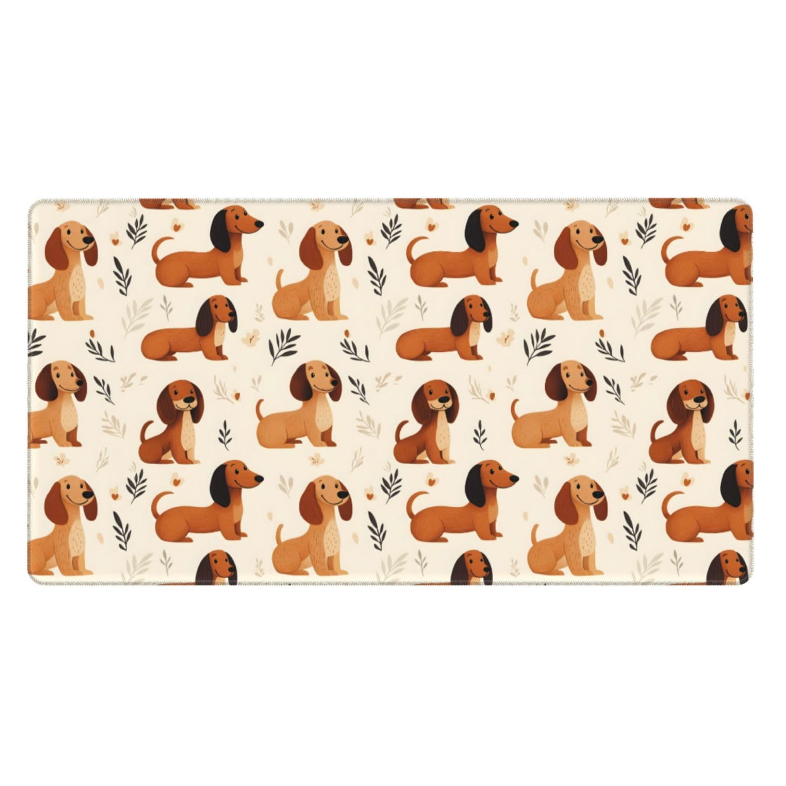 Tapis de souris pour ordinateur portable imprimé teckel mignon - 8